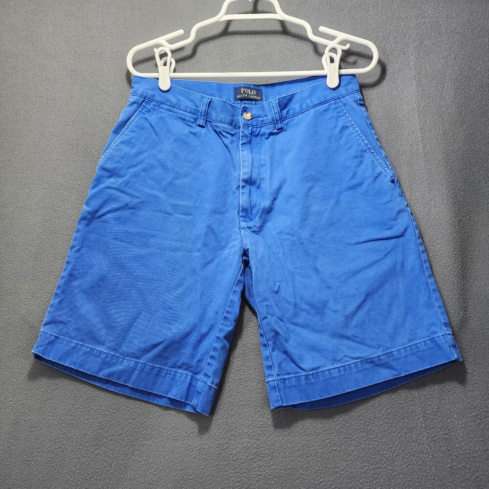 Polo Ralph Lauren Mens Shorts 30x9 Blue Chino Preppy Casual Tagged 31